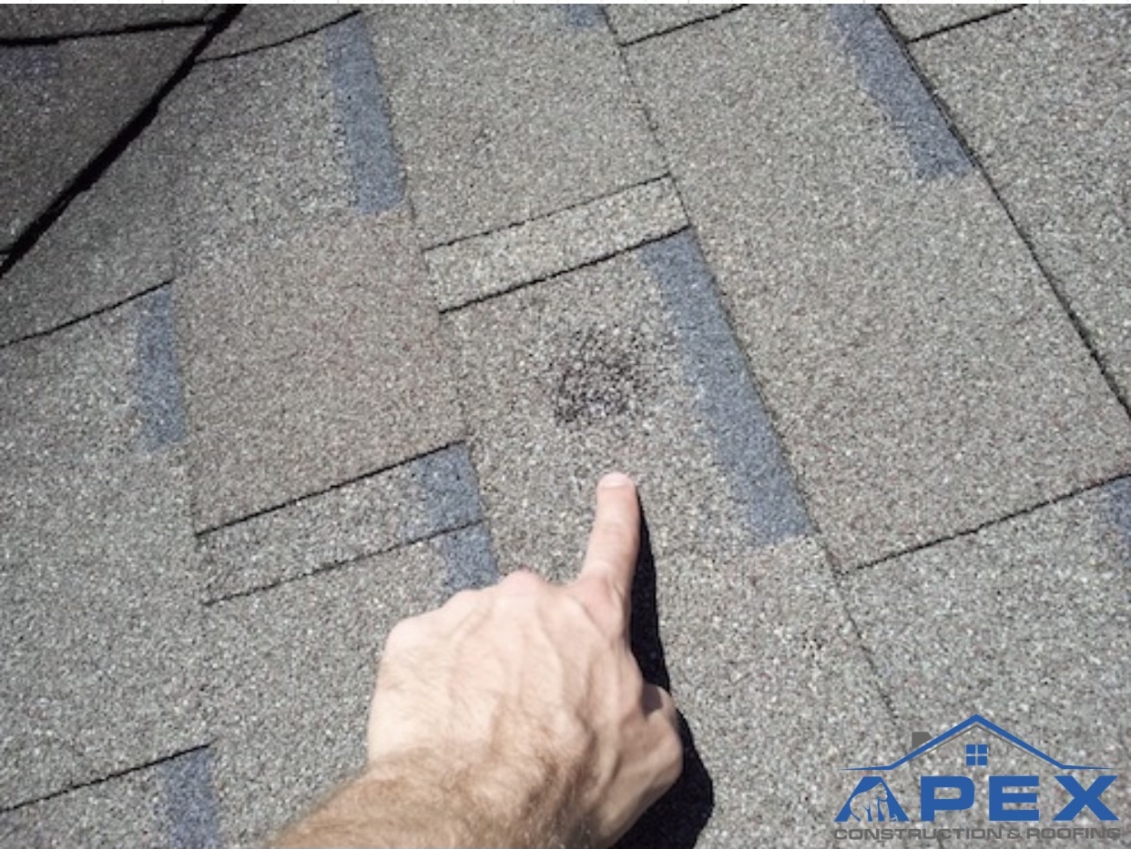 Hail Damage Roof Repair Apex Construction and Roofing
